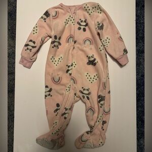 Kids Headquarters Pink Panda and Rainbow Footie